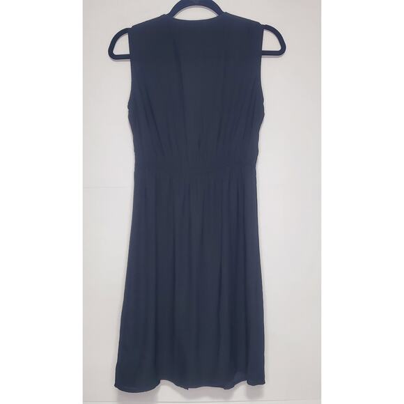 H&M | Black Zip Front Dress, Size 6 - Picture 2 of 8